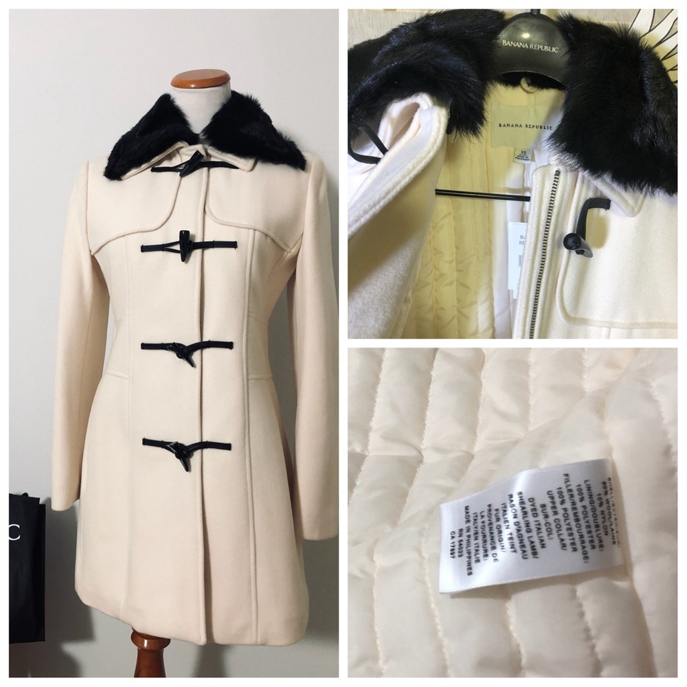 NWT BANANA REPUBLIC Toggle Coat XS
